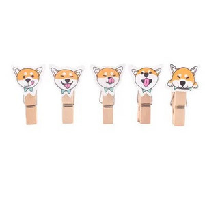 5 τμχ Ξύλινες καρφίτσες με ξύλινα κλιπ Πινέζες από φελλό Δημιουργικά συνδετήρες καρτ ποστάλ Στερεώσεις στον τοίχο Pushpins Ράφτες DIY δέσιμο