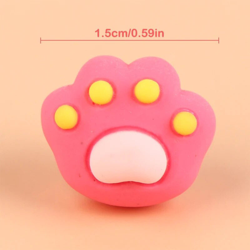 Πινέζες 10 κομματιών Ins Kitten Paw Χρώμα πινέζες Δημιουργικός χαριτωμένος φελλός Πίνακας μηνυμάτων τσόχα ύφασμα ώθησης φωτογραφία