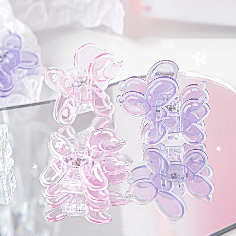 Mr. Paper 4 Styles Ακρυλικό κλιπ INS Style Απλή διαφανής κόλλα που στάζει Πεταλούδα σε σχήμα κουταβιού Φοιτητική γραφική ύλη