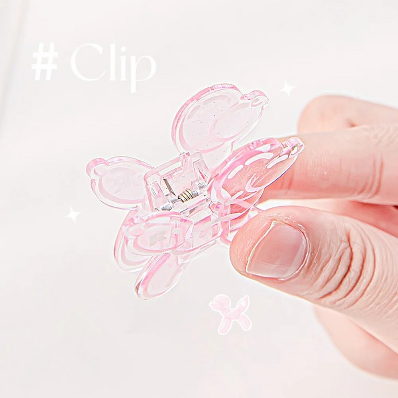 Mr. Paper 4 Styles Ακρυλικό κλιπ INS Style Απλή διαφανής κόλλα που στάζει Πεταλούδα σε σχήμα κουταβιού Φοιτητική γραφική ύλη