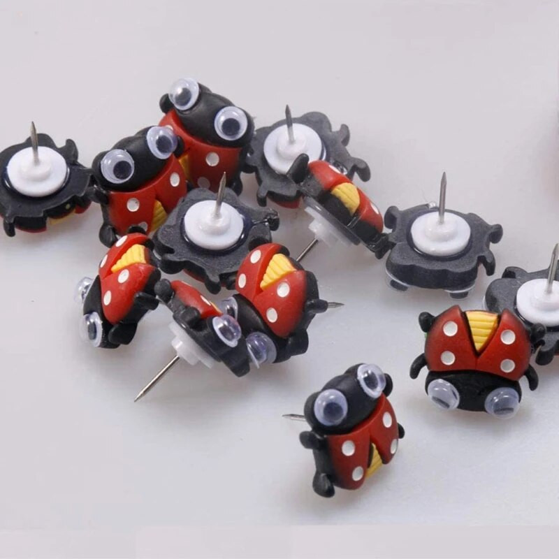 20-pack Διακοσμητικά χαριτωμένα ζώα Σχήμα Thumb Tack Pushpins Thumbtack ThumbNails for Home Office Art Photo Message Whiteboard