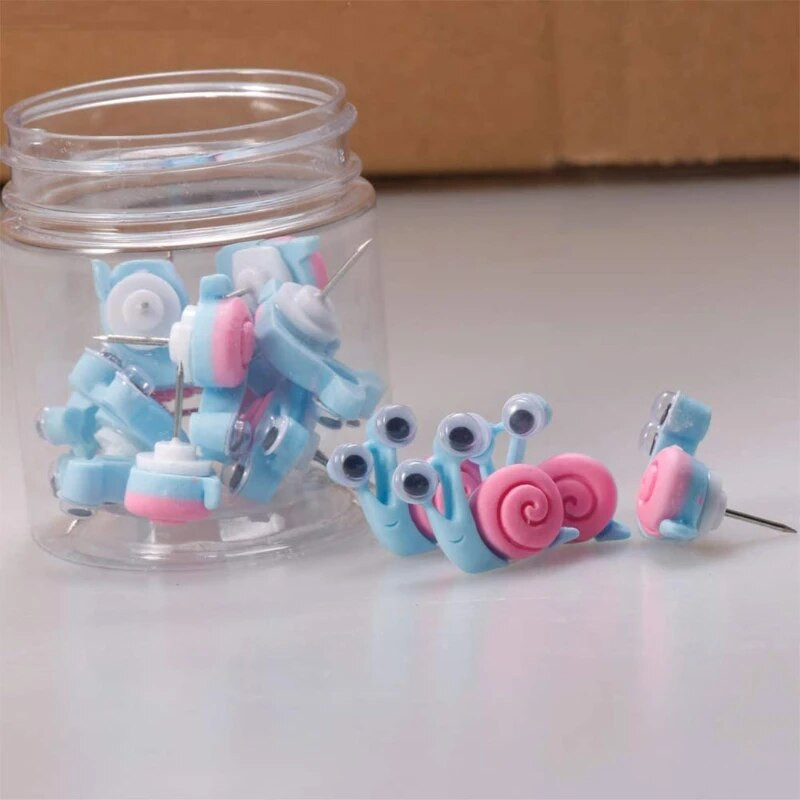 20-pack Διακοσμητικά χαριτωμένα ζώα Σχήμα Thumb Tack Pushpins Thumbtack ThumbNails for Home Office Art Photo Message Whiteboard
