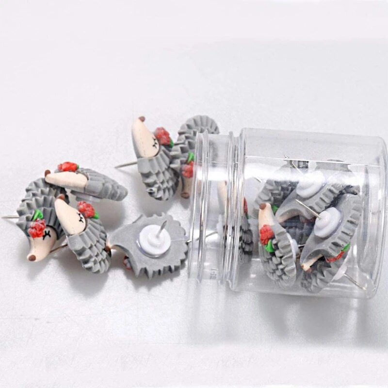 20-pack Διακοσμητικά χαριτωμένα ζώα Σχήμα Thumb Tack Pushpins Thumbtack ThumbNails for Home Office Art Photo Message Whiteboard