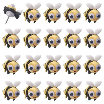 20-pack Διακοσμητικά χαριτωμένα ζώα Σχήμα Thumb Tack Pushpins ThumbNails for Art Photo Message Whiteboard