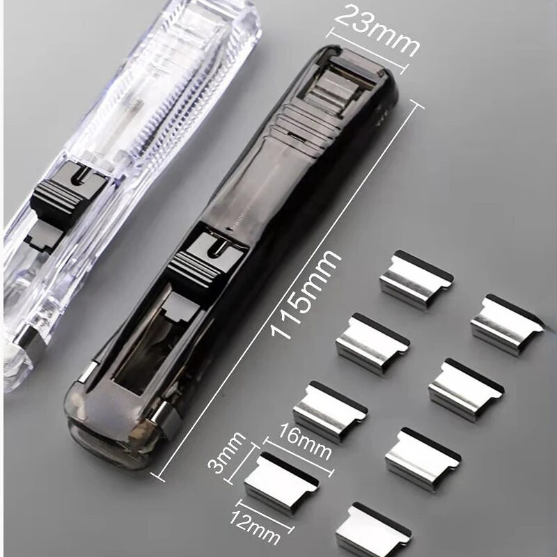 50 tk Paberitõukuriklambrite komplekt Köitmisklambrid Paberiklambrid kontorisse kooli dokumentide organiseerija Kaasaskantav klambriga klammerdaja Ei kahjusta paberit