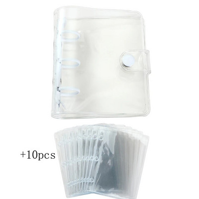 EZONE Mini Transparent Binder Idol Photo Album Storage Collect Book Album Card Book Kawai Photo Organizer PVC Shell Ūdensizturīgs