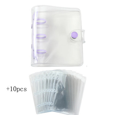 EZONE Mini Transparent Binder Idol Photo Album Storage Collect Book Album Card Book Kawai Photo Organizer PVC Shell Ūdensizturīgs