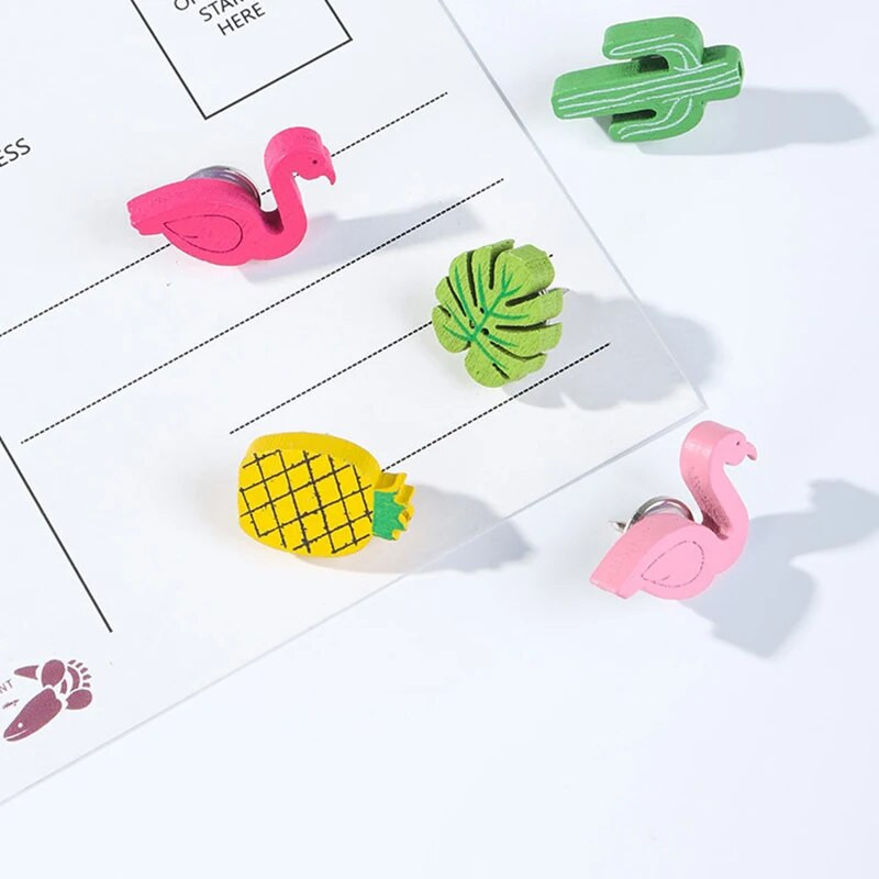 Πολύχρωμα καρτούν Παχύ διακοσμητικά δώρα Flamingo ανανάς Κάκτος Δημιουργική πινελιά Μοντέρνα διακοσμητικά δώρα