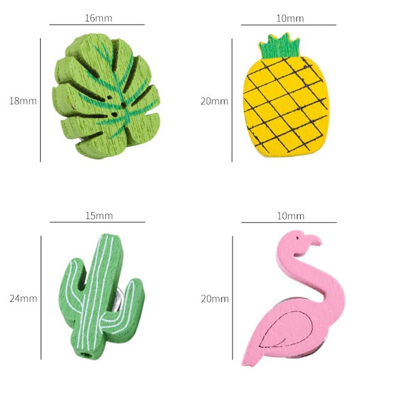 Πολύχρωμα καρτούν Παχύ διακοσμητικά δώρα Flamingo ανανάς Κάκτος Δημιουργική πινελιά Μοντέρνα διακοσμητικά δώρα