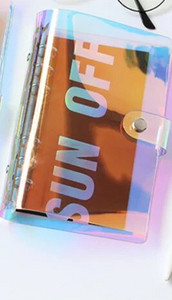 PVC A5 A6 Laser Binder Χαλαρό κάλυμμα ημερολογίου σημειωματάριου Loose Left Note Book Planner Σχολικά προμήθειες γραφείου