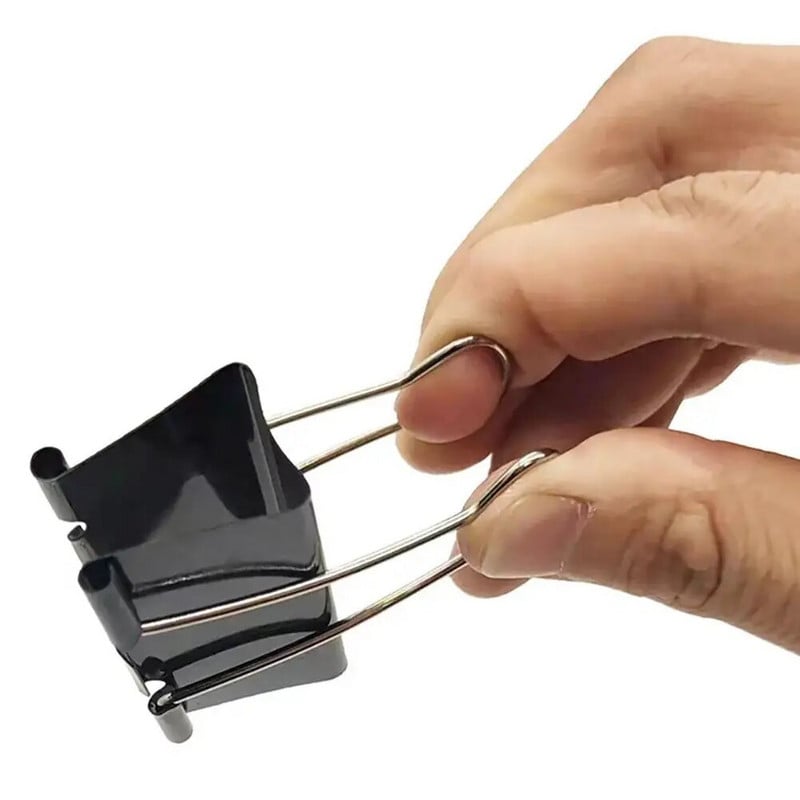 48kom Bulldog kopče 25 mm kopče za vezivo preklopne kopče papirne stacionarne stezaljke za uredsku školu kućnu kuhinju