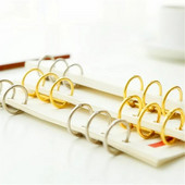 A5 A6 A7 Metāla brīvlapu iesiešanas klipši Spirālveida iesiešanas failu mape DIY albuma dienasgrāmata Piezīmju grāmatiņas gredzenu stiprinājums