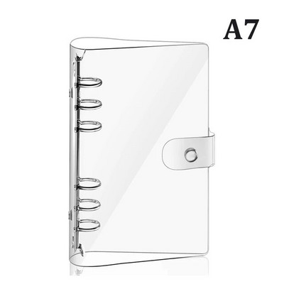 A7 A6 A5 Binder piezīmjdatora vāks Caurspīdīgs vaļēju lapu dienasgrāmata Iekšējais serdes vāks PVC ūdensnecaurlaidīgs aizsarguzmava biroja kancelejas preces