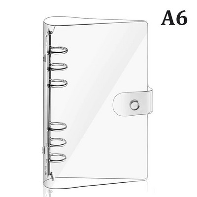 A7 A6 A5 Binder piezīmjdatora vāks Caurspīdīgs vaļēju lapu dienasgrāmata Iekšējais serdes vāks PVC ūdensnecaurlaidīgs aizsarguzmava biroja kancelejas preces