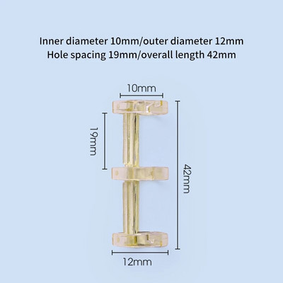 Plastikiniai mini laisvų lapų segtuvai, 3 žiedai, žiediniai segtuvai, skirti rankų darbo dienoraščio knygos iškarpų knygelės užrašų knygelė 2 vnt.