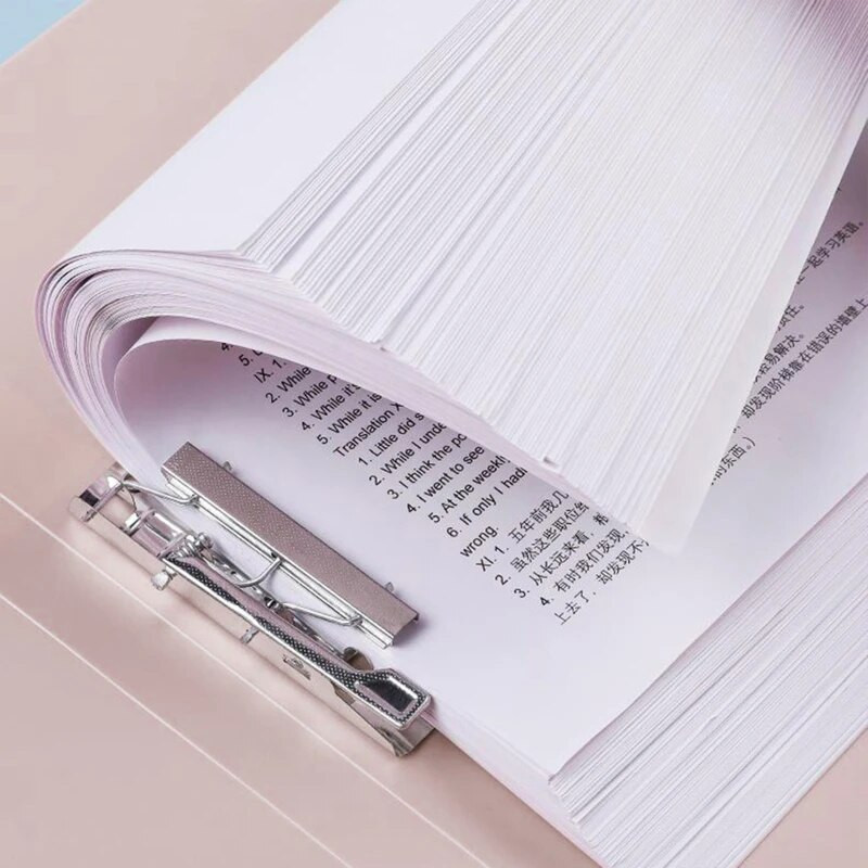 Lielākas ietilpības dokumentu turētāja izmēra bezperforējamā iesiešanas failu mape Biroja stacionārais aprīkojums biroja skolai