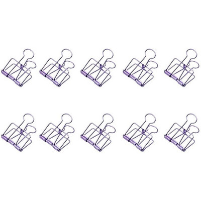 10 gab. Retro metāla doba stiprinājuma saspraudes rēķina saspraudes dekoratīvās papīra saspraudes izmantošanai birojā mājas skolā (mazas)