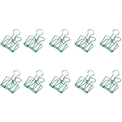 10 gab. Retro metāla doba stiprinājuma saspraudes rēķina saspraudes dekoratīvās papīra saspraudes izmantošanai birojā mājas skolā (mazas)