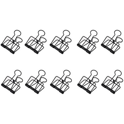 10 gab. Retro metāla doba stiprinājuma saspraudes rēķina saspraudes dekoratīvās papīra saspraudes izmantošanai birojā mājas skolā (mazas)