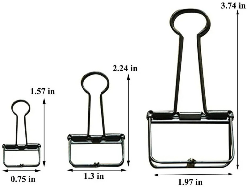 10 gab. Retro metāla doba stiprinājuma saspraudes rēķina saspraudes dekoratīvās papīra saspraudes izmantošanai birojā mājas skolā (mazas)