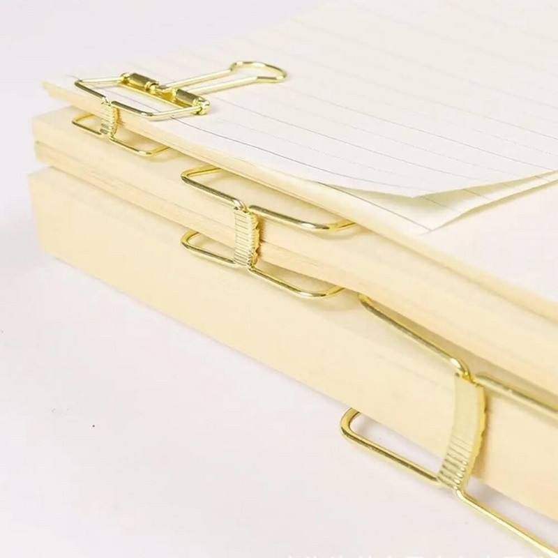 10 gab. Retro metāla doba stiprinājuma saspraudes rēķina saspraudes dekoratīvās papīra saspraudes izmantošanai birojā mājas skolā (mazas)