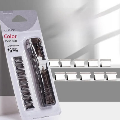 Caurspīdīgi saspraudes Mazie klipi Dokumenti Biļetes Organizators Studentu pārbaudes darbu saspraudes saspraudes uzpilde