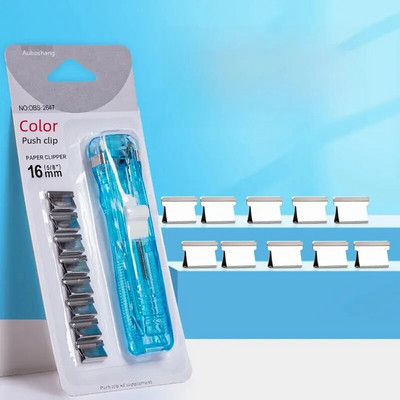 Caurspīdīgi saspraudes Mazie klipi Dokumenti Biļetes Organizators Studentu pārbaudes darbu saspraudes saspraudes uzpilde