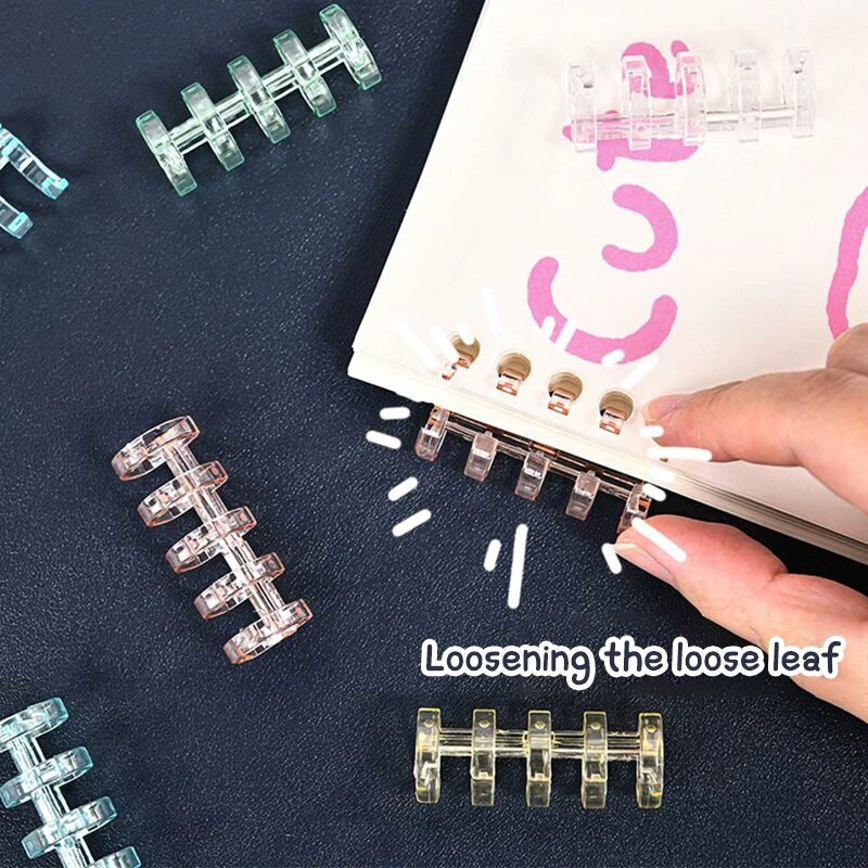 10GAB 5 caurumu iesiešanas gredzens piezīmjdators pavasara spirālveida gredzens stiprinājuma sloksne sprādzes klipsis iesiešanas klipsis Skolas piederumi Kancelejas piederumi