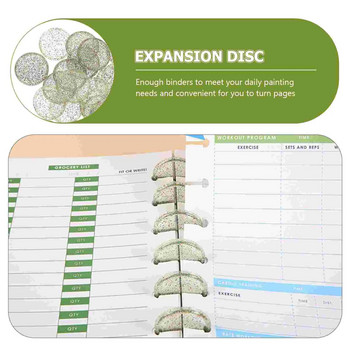 Δίσκοι επέκτασης 30 τμχ για βιβλιοδεσία Πλαστικοί δίσκοι βιβλιοδεσίας Δίσκοι επέκτασης για DIY Notebooks Planner