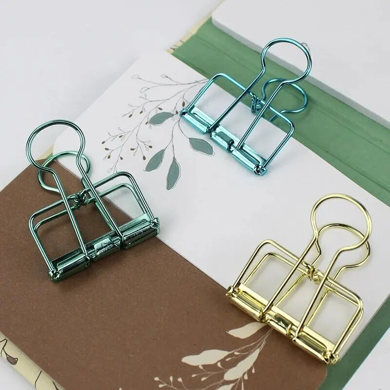 Radošs, jauks, krāsains, dobs garas astes saspraude Vidēja studenta glabāšanai biroja dokumentu saspraude bezdelīgas astes metāla dobi dizains