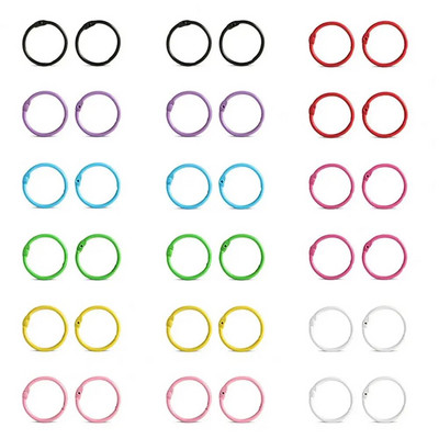 Piezīmjdatora gredzens ar vaļīgām lapām Krāsaini metāla iesiešanas gredzeni Daudzpusīgi biroja skolas piederumi dokumentu kārtošanai Atslēgu piekariņi