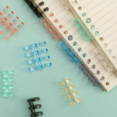 Εγχειρίδιο Εγχειρίδιο Πλαστικά Βιβλία Diy Loose-leaf Diy Clip Plastic Bookmark Line Clip Detachable Separator Document Plastic Books