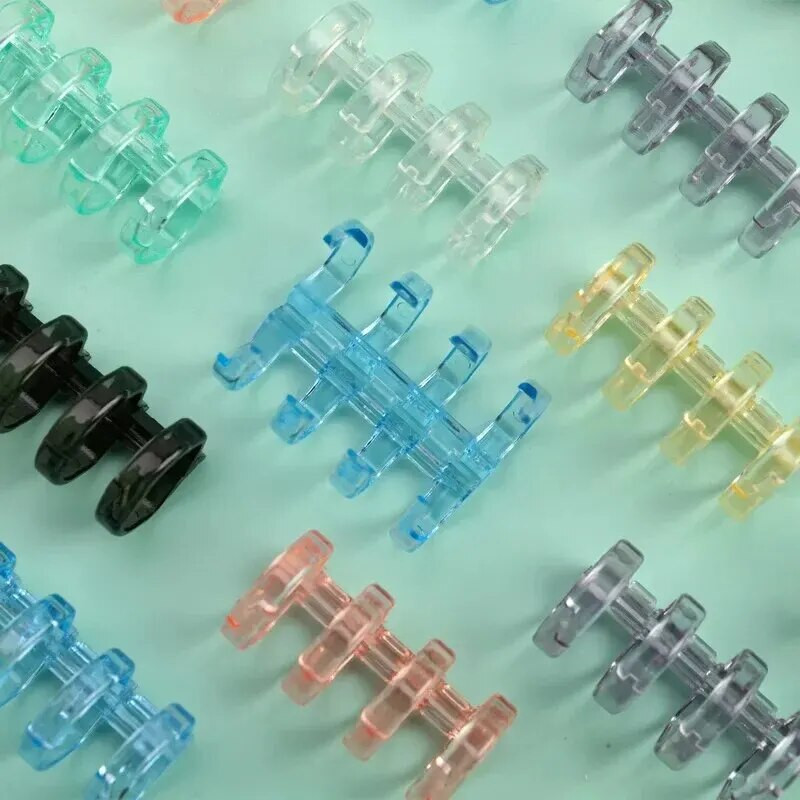 Εγχειρίδιο Εγχειρίδιο Πλαστικά Βιβλία Diy Loose-leaf Diy Clip Plastic Bookmark Line Clip Detachable Separator Document Plastic Books