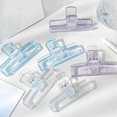 Pikad köiteklambrid, läbipaistvad plastikud, rasked, suured, suured õpetajad, õpilased, kooli, äri, paberimajandus, paberkviitungi klamber Kontor S