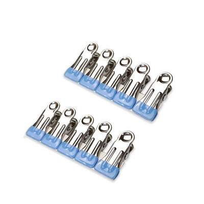 !0Gb Universālie nerūsējošā tērauda apģērbi piekaramie klipsi Vēja necaurlaidīgi blīvēšanas klipsi Failu šķirošanas klipši apģērbi dvieļi zeķes klipši