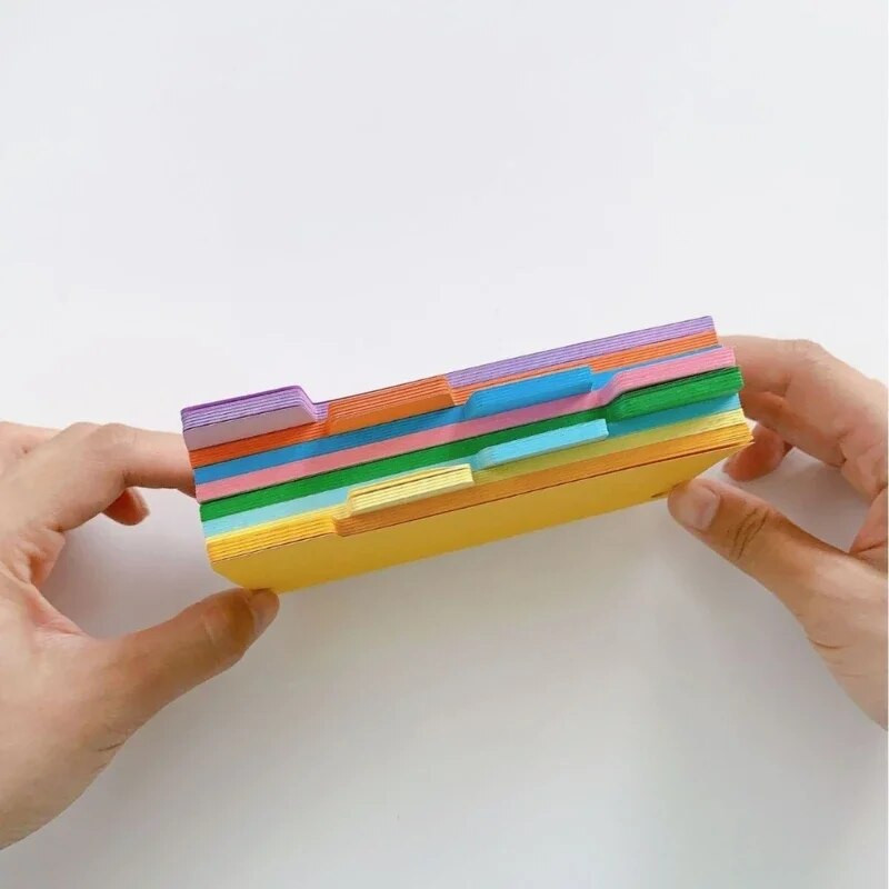 Spalvingos rodyklės kortelės, 100 lapų kortelės su skirtukais Rodyklės kortelės Taisymo kortelės Su brūkšneliais Kortelės Pastaba Užduočių sąrašo kortelės