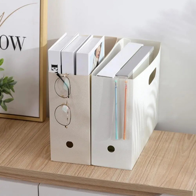 Grāmatu glabāšanas kaste Izturīgs dokumentu organizētājs Biroja piederumi Mitrumizturīgs Lielisks galda dokumentu grāmatu glabāšanas grozs