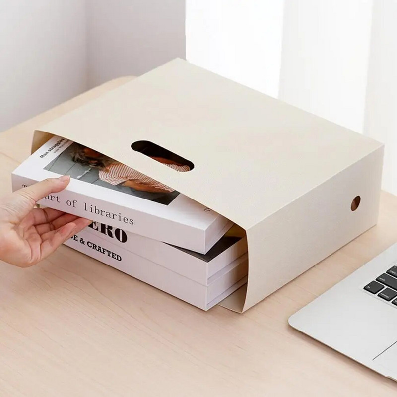 Grāmatu glabāšanas kaste Izturīgs dokumentu organizētājs Biroja piederumi Mitrumizturīgs Lielisks galda dokumentu grāmatu glabāšanas grozs