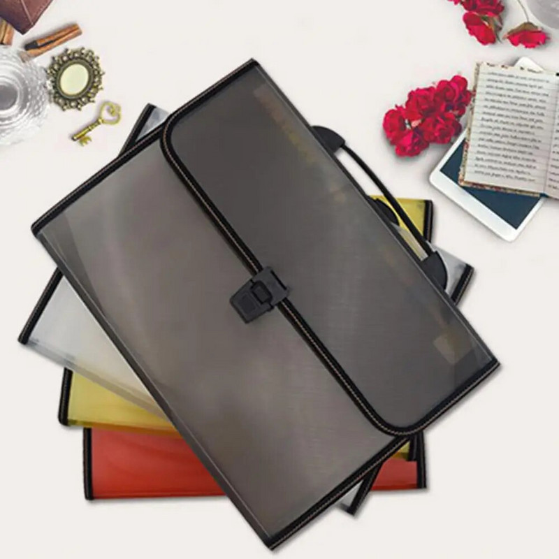 A4 failikaust, mitmekihiline 13 taskut, pannal kaasaskantav käepide, paber, dokumendifailide korraldaja, kausta kott koolitarbed