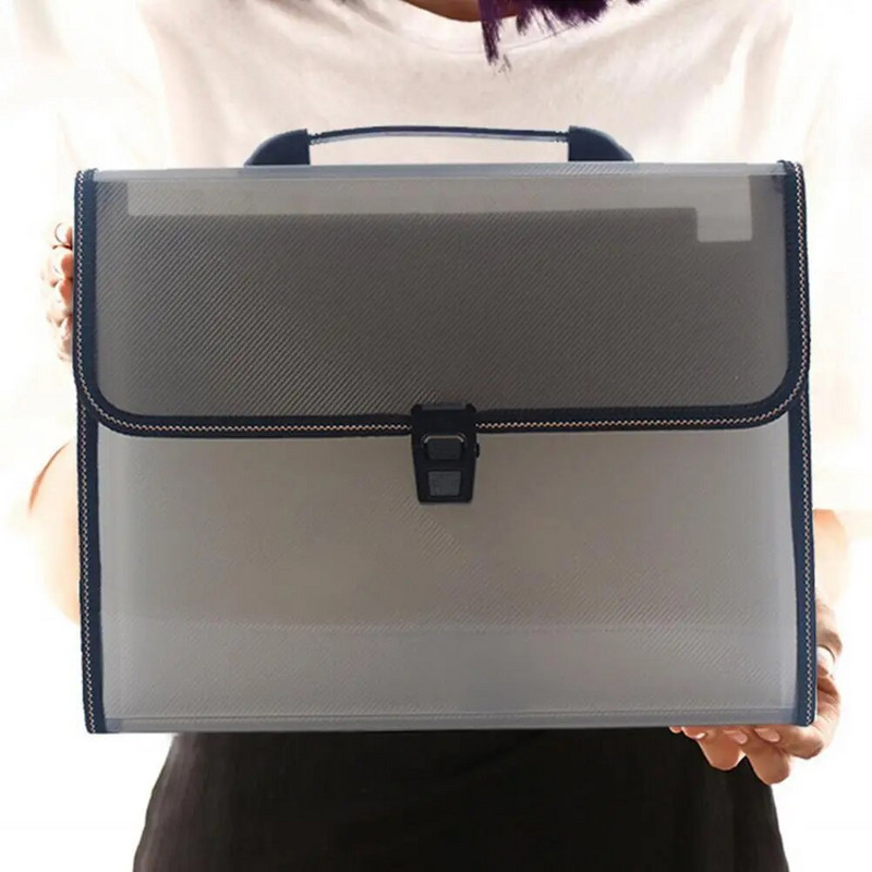 A4 failikaust, mitmekihiline 13 taskut, pannal kaasaskantav käepide, paber, dokumendifailide korraldaja, kausta kott koolitarbed