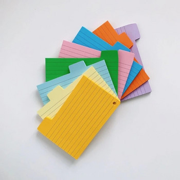 Κάρτες ευρετηρίου 4 χρωμάτων με επένδυση Κάρτες αναθεώρησης Σημείωση Λαμβάνοντας Flashcards 100 φύλλα