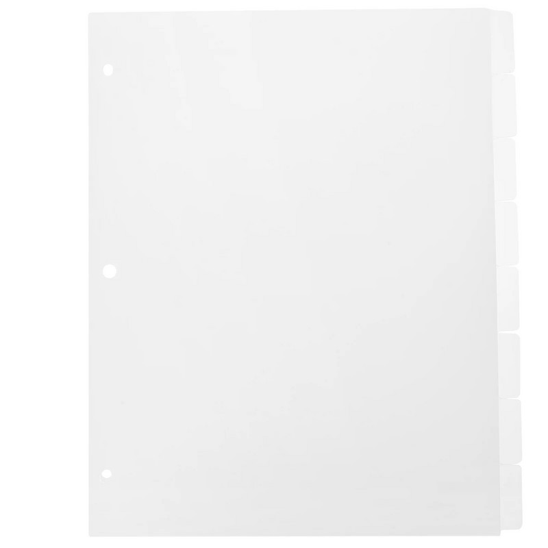 Razdjelnici papira za ponovno punjenje zasebnih listova Razdjelnici za recepte Razdjelnici prozirnog poveza