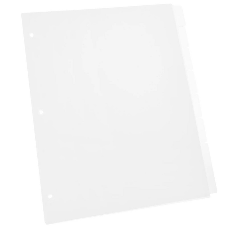 Razdjelnici papira za ponovno punjenje zasebnih listova Razdjelnici za recepte Razdjelnici prozirnog poveza