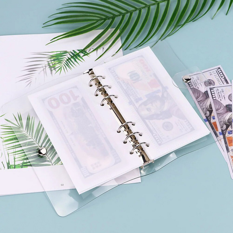 A6 köitja A6 lahtiste lehtedega Pp kotijagaja Köitetasku kaasaskantav eelarvesisend lahtise lehe PP kotijagaja eelarveraamatu tarvik