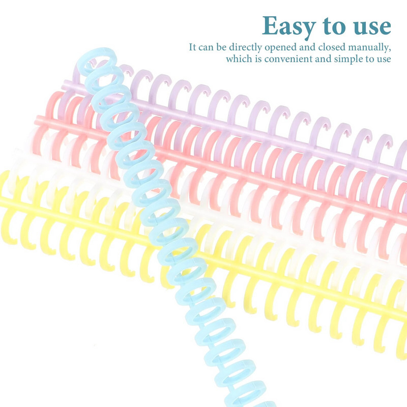 10 tk raamaturõngas lahtiste lehtedega mähisklamber ja liitmikud viiliköitmisrullid plastikust isetegemise rõngad