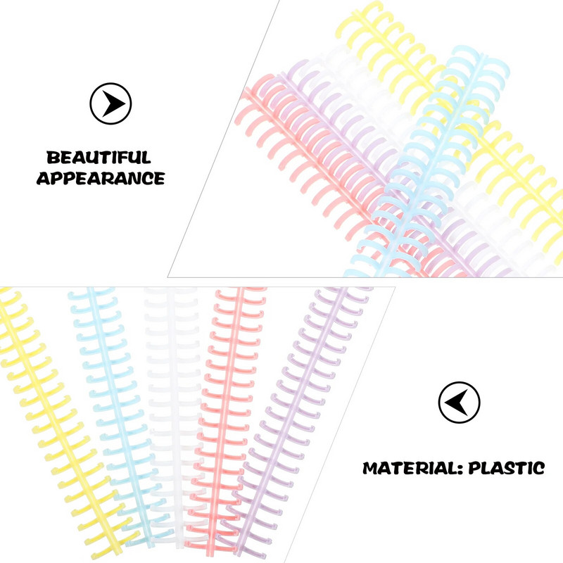 10 tk raamaturõngas lahtiste lehtedega mähisklamber ja liitmikud viiliköitmisrullid plastikust isetegemise rõngad