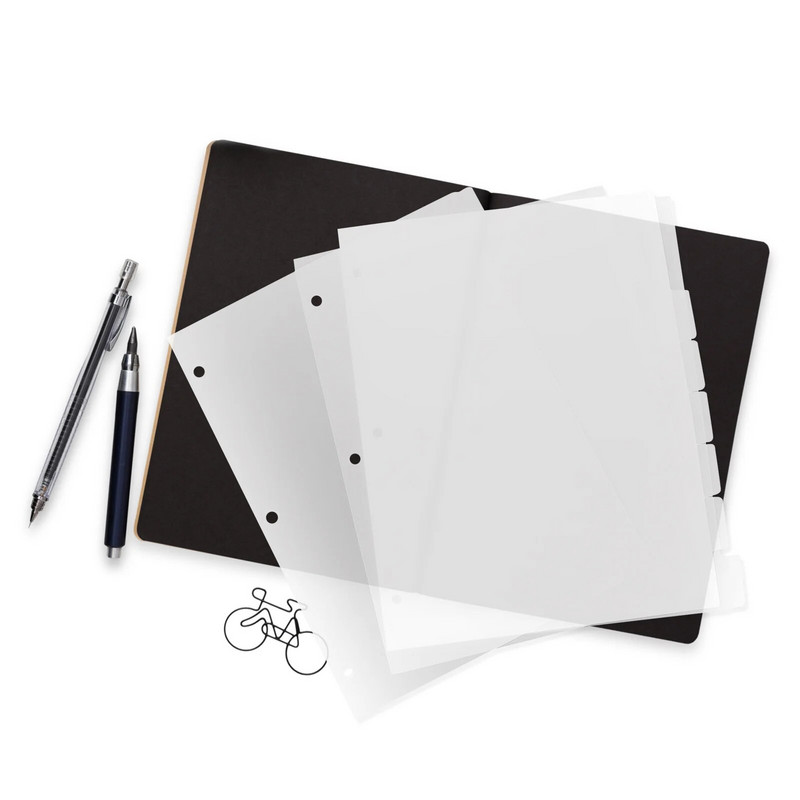 Eraldi lahtiste lehtedega raamatujaoturid Märkmik, augustatud köitja Esteetiline jääpaber