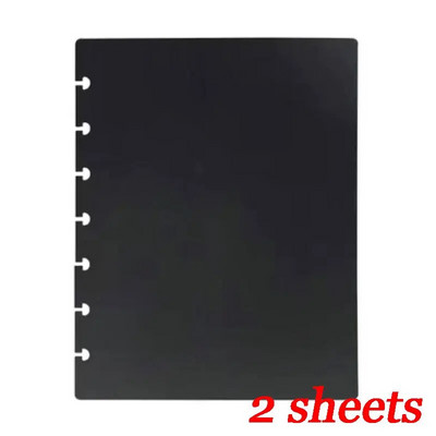 2 loksnes krāsains PP piezīmjdatora atslābināmais apvalks saistviela Iesiešanas vāks Sēņu caurums DIY piezīmjdatora rādītājs Atdalītājs Lapu atdalīšana