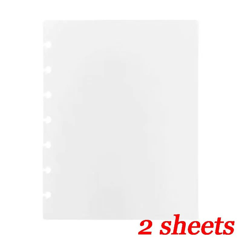 2 loksnes krāsains PP piezīmjdatora atslābināmais apvalks saistviela Iesiešanas vāks Sēņu caurums DIY piezīmjdatora rādītājs Atdalītājs Lapu atdalīšana