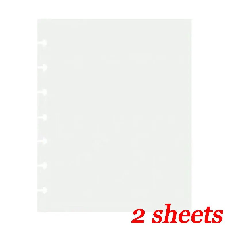 2 loksnes krāsains PP piezīmjdatora atslābināmais apvalks saistviela Iesiešanas vāks Sēņu caurums DIY piezīmjdatora rādītājs Atdalītājs Lapu atdalīšana